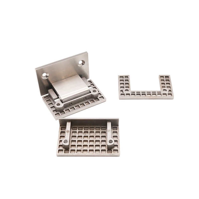 Square Adjustable Glass To Glass Chrome Stainless Steel Glass Door Hinge