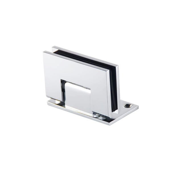 Square Adjustable Offset Back Plate Wall To Glass Hinges 90° Solid Brass Shower Door Hinge