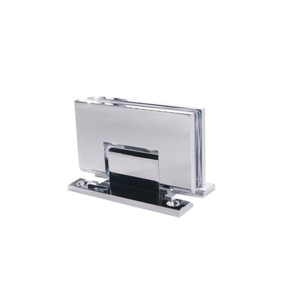 Square Adjustable Wall Mount H Plate 90 Degree Solid Brass Glass Door Hinges