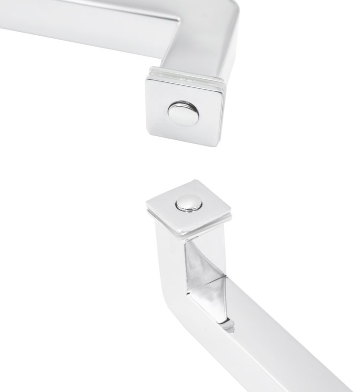 Square Angled Corner Single Sided Glass Door Modren Pull Handle 2 Square Angled Corner Single Sided Glass Door Modren Pull Handle