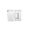 Square Bevel 135 Degree Glass To Glass Satin Polished Zinc Alloy Shower Hinge
