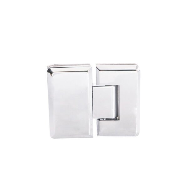Square Bevel 135 Degree Glass To Glass Satin Polished Zinc Alloy Shower Hinge