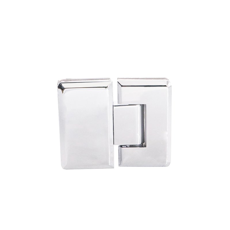 Square Bevel 135 Degree Glass To Glass Satin Polished Zinc Alloy Shower Hinge