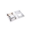 Square Bevel 135 Degree Glass To Glass Satin Polished Zinc Alloy Shower Hinge