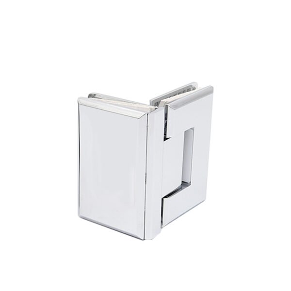 Square Bevel 90 Degree Glass To Glass Brass Shower Door Hinge