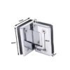 Square Bevel 90 Degree Glass To Glass Brass Shower Door Hinge 2 Square Bevel 90 Degree Glass To Glass Brass Shower Door Hinge