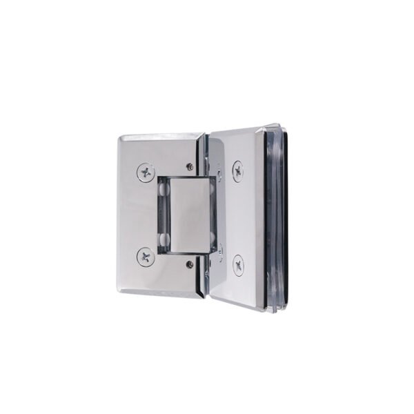 Square Bevel Adjustable 180 Degree Glass To Glass Solid Brass Shower Hinge