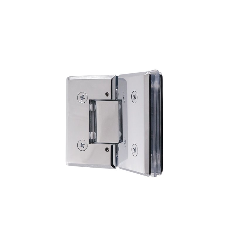 Square Bevel Adjustable 180 Degree Glass To Glass Solid Brass Shower Hinge