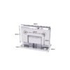 Square Bevel Full Back Plate Satin Brass Hinge For Glass Doors 2 Square Bevel Full Back Plate Satin Brass Hinge For Glass Doors