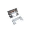 Square Bevel Full Back Plate Satin Brass Hinge For Glass Doors 3 Square Bevel Full Back Plate Satin Brass Hinge For Glass Doors