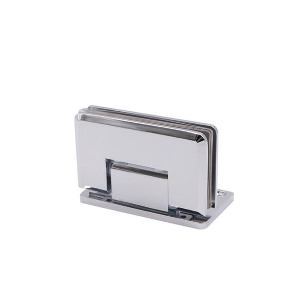 Square Bevel Offset Back Plate Solid Brass Hinge Glass Door Accessories