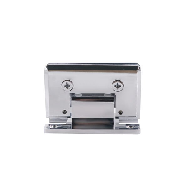 Square Bevel Wall Mount H Plate Solid Brass Glass Door Hinges