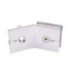 Square Beveled 135 Degree Satin Brass Bathroom Shower Door Glass Clamp Clips 2 Square Beveled 135 Degree Satin Brass Bathroom Shower Door Glass Clamp Clips