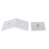 Square Beveled 135 Degree Satin Brass Bathroom Shower Door Glass Clamp Clips 3 Square Beveled 135 Degree Satin Brass Bathroom Shower Door Glass Clamp Clips
