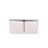 Square Beveled 180 Degree Stainless Steel Glass Clamp Bathroom Clip