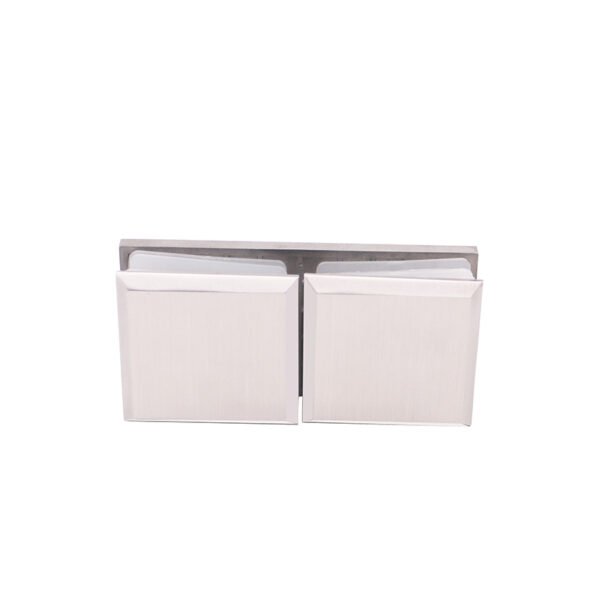 Square Beveled 180 Degree Stainless Steel Glass Clamp Bathroom Clip