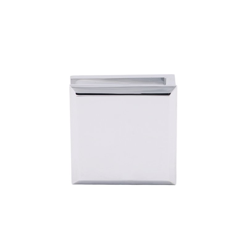 Square Beveled Double Hole 0 Degree Brass Wall Mount Glass Clamp Glass Brackets