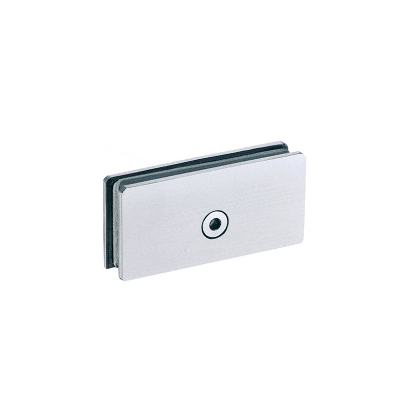Square Corner 0 Degree Stainless Steel Wall Mount Glass Clamp Glass Partition