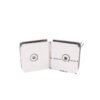 Square Corner 135 Degree Stainless Steel Chrome Gold Black Glass Clamp