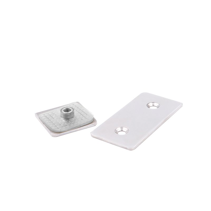 Square Corner 180 Degree Bathroom Glass Clip Stainless Steel Glass Clamp Shower Hardware