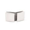 Square Curved 135 Degree Stainless Steel Glass Holding Clamps Glass Door Clips