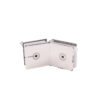 Square Curved 135 Degree Stainless Steel Glass Holding Clamps Glass Door Clips