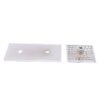 Square Curved Surface 180 Degree Brass Glass To Glass Brackets Clamps