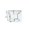 Square Curved Surface 180 Degree Glass To Glass Brass Glass Hinge