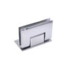 Square Curved Surface Wall Mount Brass Glass Door Hinge Of Full Back Plate