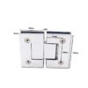 Square Double Axes 180 Degree Glass To Glass Chrome Brass Door Hinge 2 Square Double Axes 180 Degree Glass To Glass Chrome Brass Door Hinge