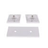 Square Frameless Glass Hardware 180 Degree Brass Glass Accessories Glass Clamp