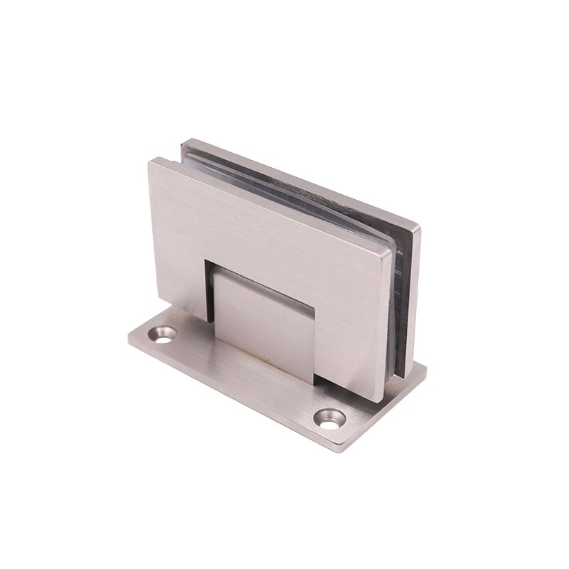 Square Full Back Plate Wall Mount 90 Degree Stainless Steel Shower Hinges