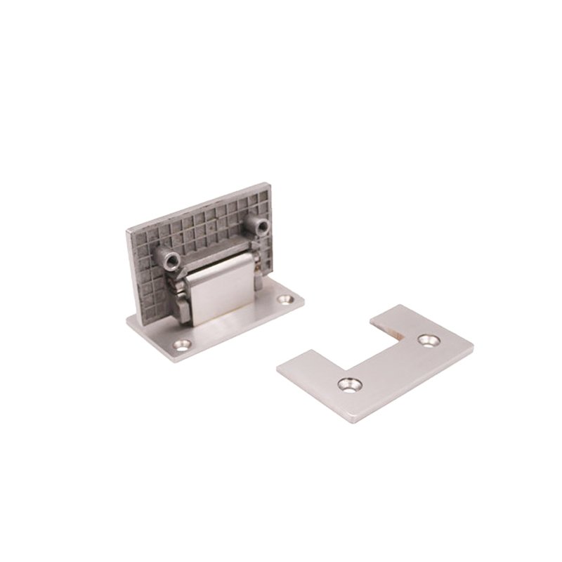 Square Full Back Plate Wall Mount 90 Degree Stainless Steel Shower Hinges