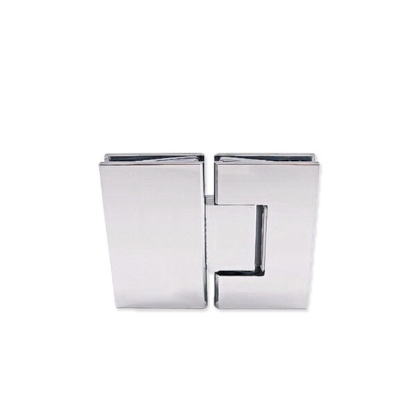 Square Single Axes 180 Degree Glass To Glass Brass Shower Hinge Hardware