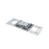 Square Single Axes 180 Degree Glass To Glass Brass Shower Hinge Hardware