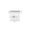Square Single Hole 0 Degree Stainless Steel Wall Mount Shower Door Glass Clamp 2 Square Single Hole 0 Degree Stainless Steel Wall Mount Shower Door Glass Clamp