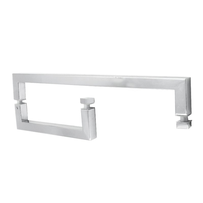 Square Stainless Steel Angel Corner Pull Support Towel Bar Combo