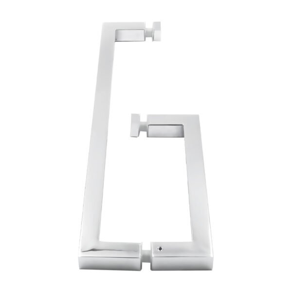 Square Stainless Steel Angel Corner Pull Support Towel Bar Combo