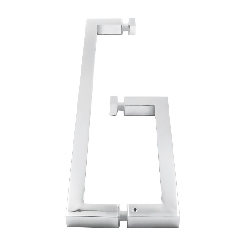 Square Stainless Steel Angel Corner Pull Support Towel Bar Combo