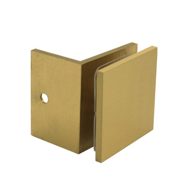 Stain Gold Wall To Glass Shower Door Clamps Glass Hardware 1 Stain Gold Wall To Glass Shower Door Clamps Glass Hardware