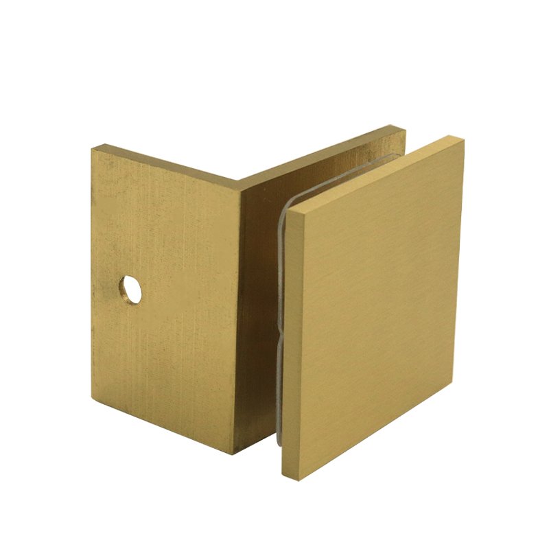 Stain Gold Wall To Glass Shower Door Clamps Glass Hardware