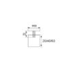Stainless Steel Advertising Frameless Glass Standoff Glass Railing Standoff Pins