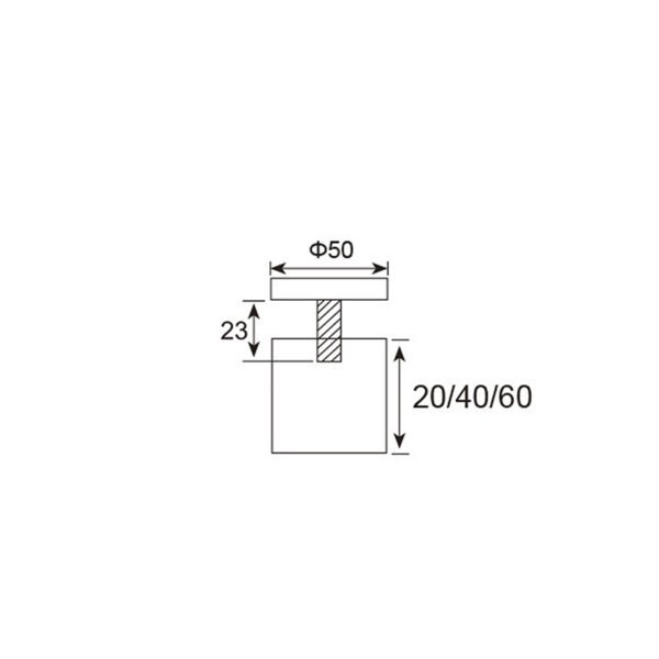 Stainless Steel Advertising Frameless Glass Standoff Glass Railing Standoff Pins