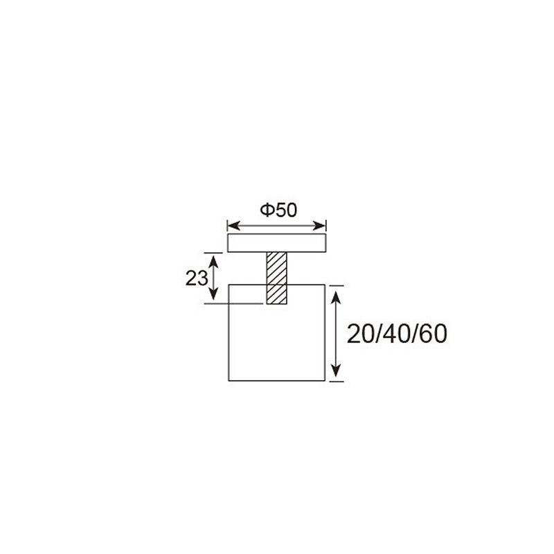 Stainless Steel Advertising Frameless Glass Standoff Glass Railing Standoff Pins