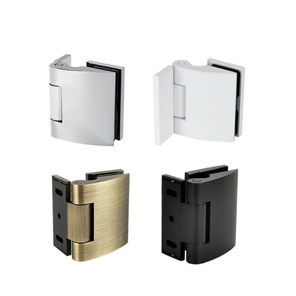 Stainless Steel Pivot Shower Door Hinge Satin Finish Glass Hinge For Hotels