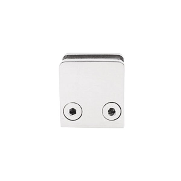 Stainless Steel Square Balustrade Frameless Glass Brackets For Balcony Glass Railing Clamps