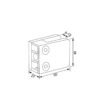 Stainless Steel Square Balustrade Frameless Glass Brackets For Balcony Glass Railing Clamps
