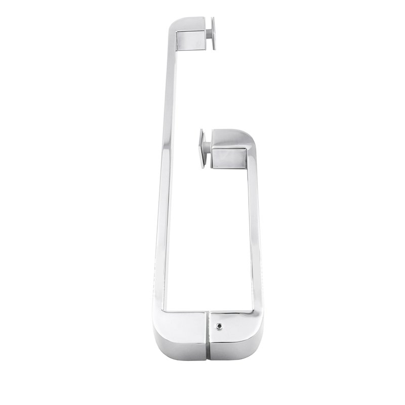 Stainless Steel Square Pull Towel Bar Combo Bathroom Door Levers Pull Handles