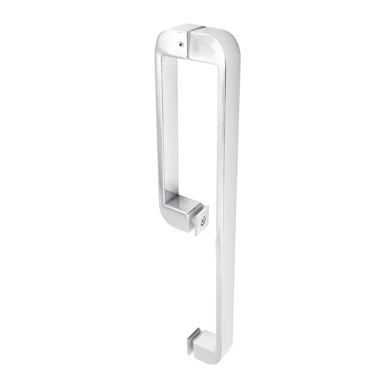 Stainless Steel Square Pull Towel Bar Combo Bathroom Door Levers Pull Handles