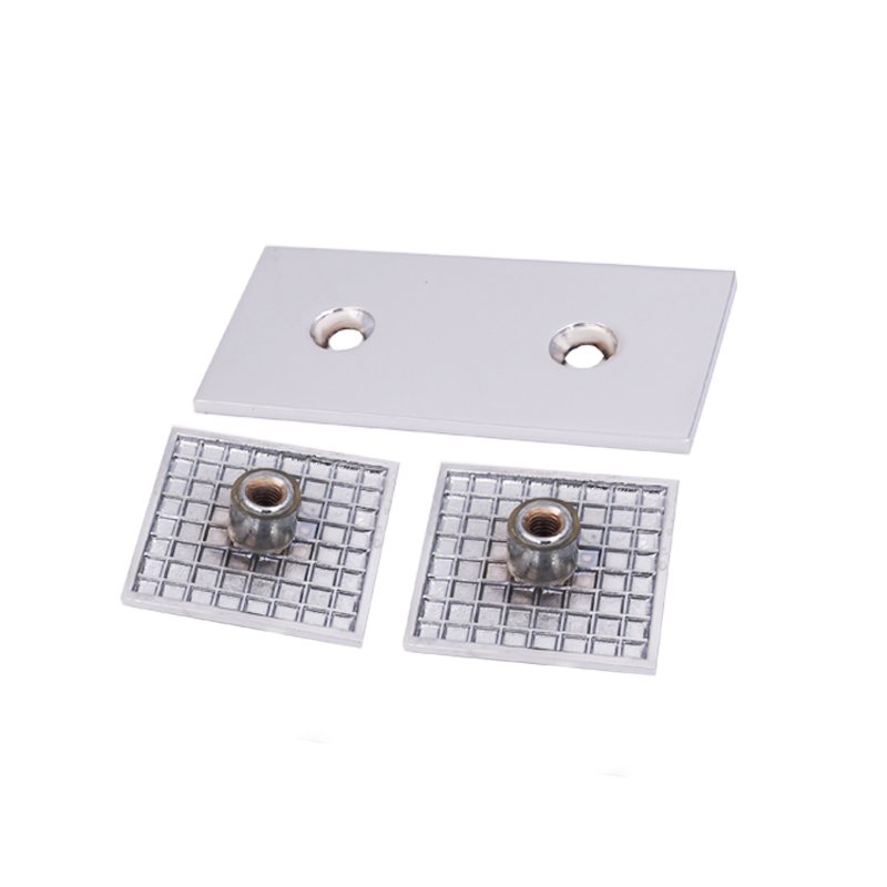 Tempered Glass Door Accessories 180 Degree Brass Shower Glass Clamp Clips